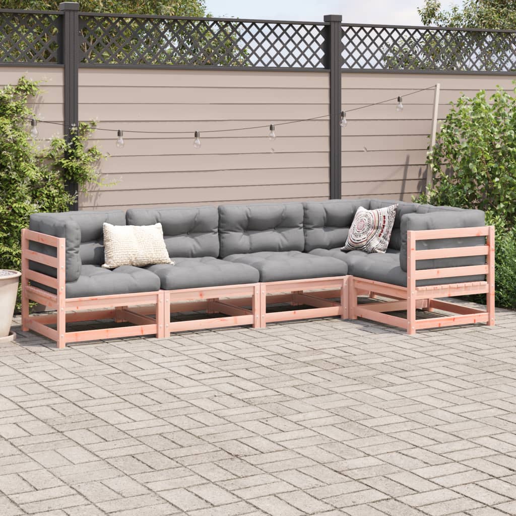 vidaXL 5 Piece Garden Sofa Set Solid Wood Douglas Fir
