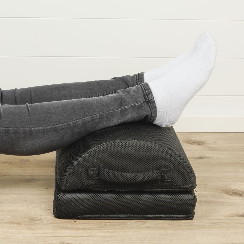 HI Pressure Relief Footrest Cushion 42x30x15 cm Black