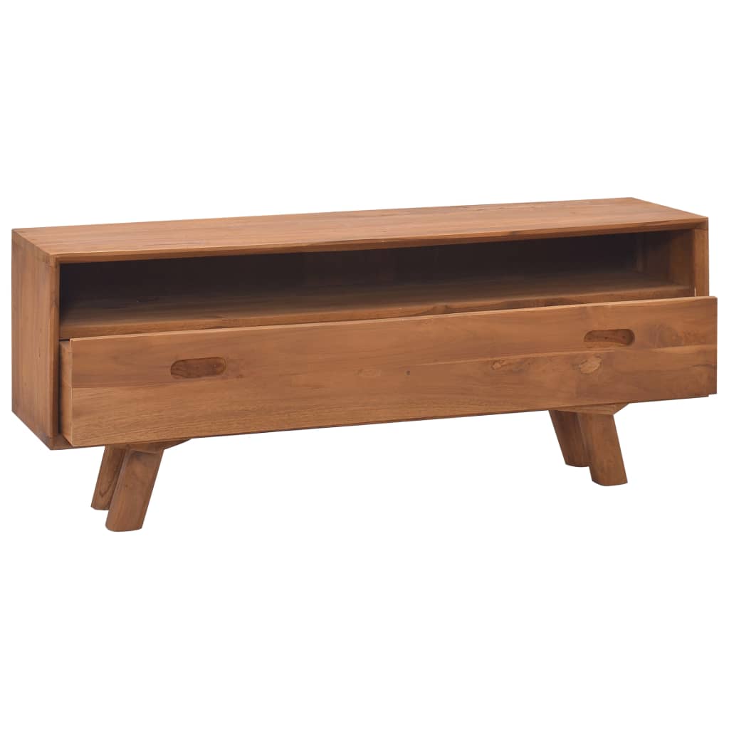 vidaXL TV Cabinet 110x30x45 cm Solid Teak Wood