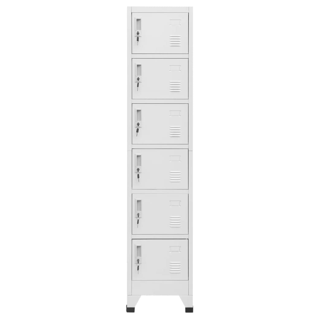 vidaXL Locker Cabinet Light Grey 38x40x180 cm Steel