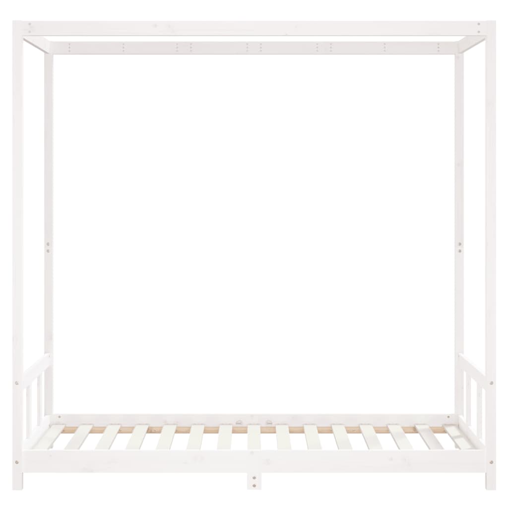 vidaXL Kids Bed Frame White 90x190 cm Solid Wood Pine