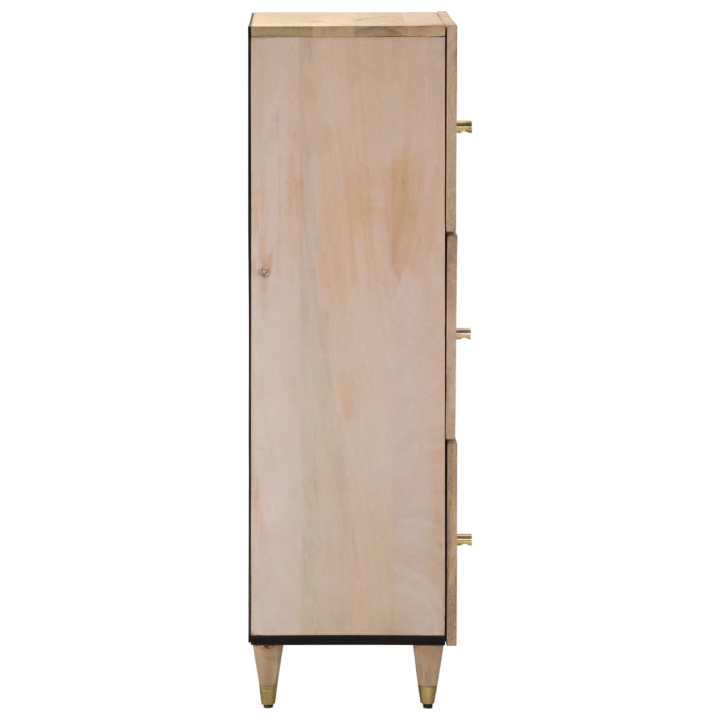 vidaXL Highboard 40x33x110 cm Solid Wood Mango