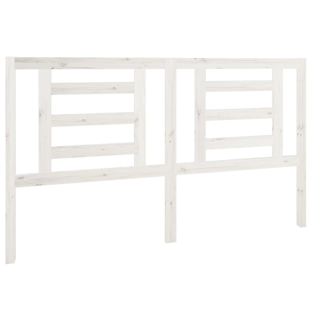 vidaXL Bed Headboard White 166x4x100 cm Solid Pine Wood