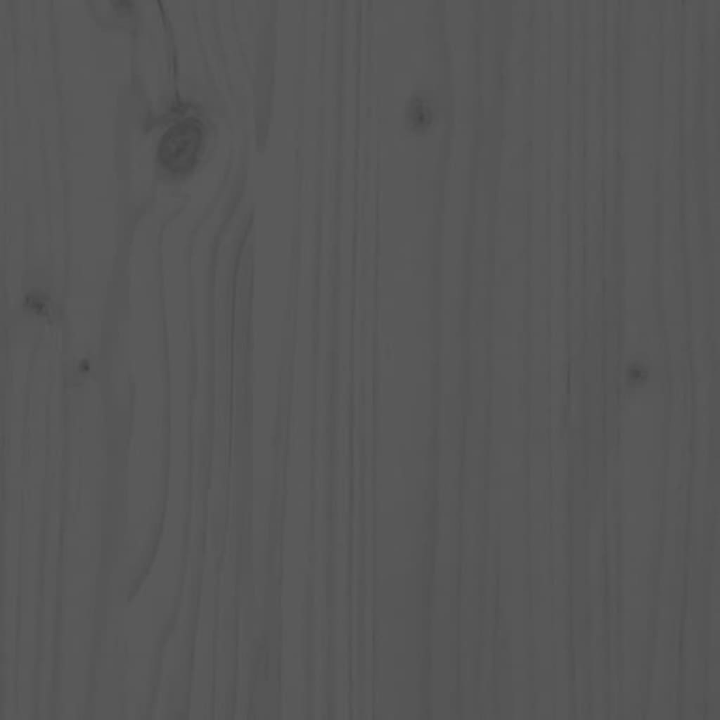 vidaXL Monitor Stand Grey (52-101)x22x14 cm Solid Wood Pine