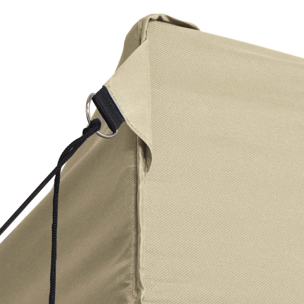 vidaXL Foldable Tent Pop-Up with 4 Side Walls 3x4.5 m Cream White