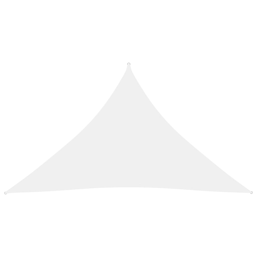 vidaXL Sunshade Sail Oxford Fabric Triangular 4x4x5.8 m White