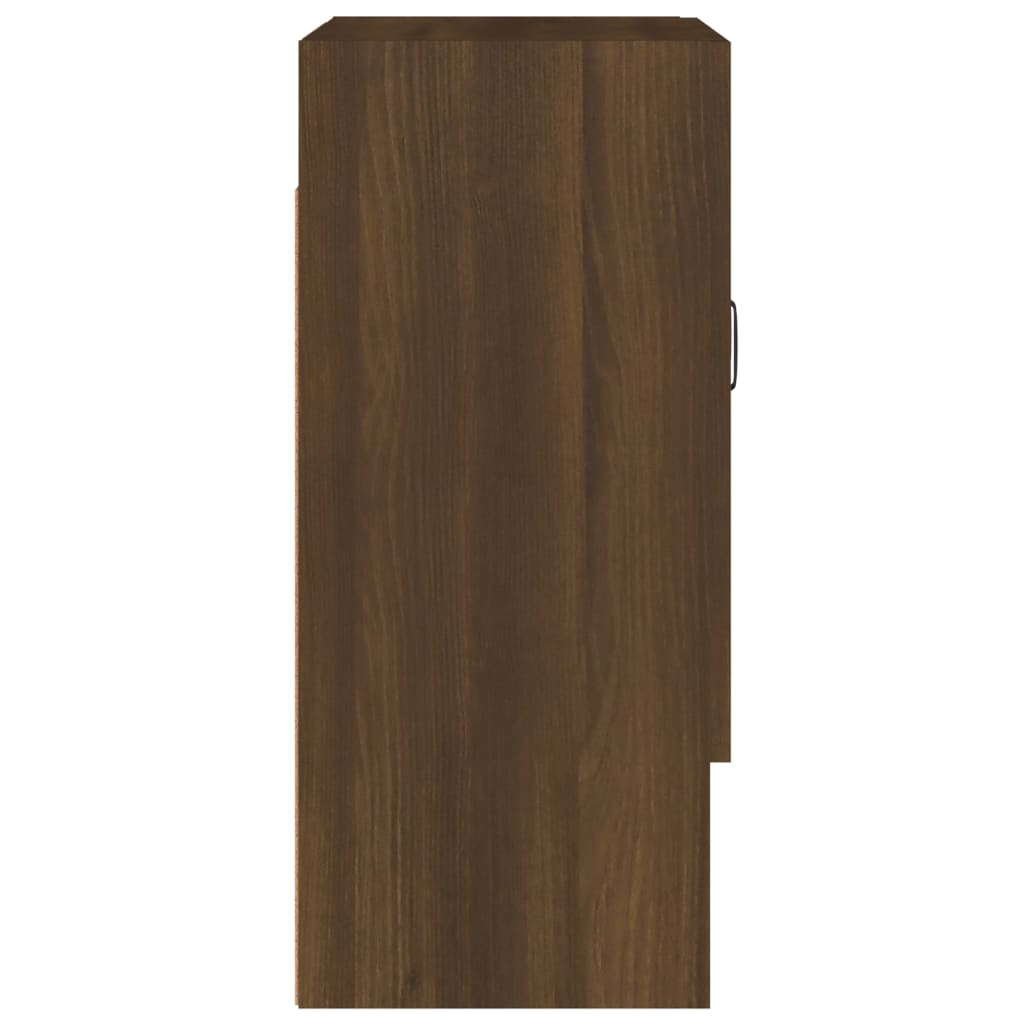 vidaXL Wall Cabinet Brown Oak 60x31x70 cm Engineered Wood