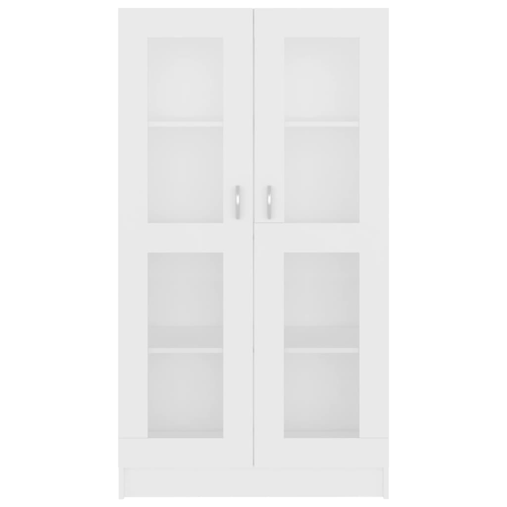 vidaXL Vitrine Cabinet White 82.5x30.5x150 cm Engineered Wood