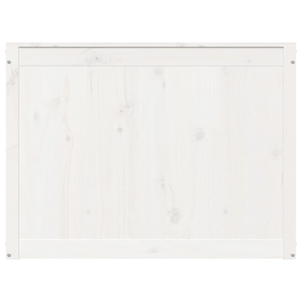 vidaXL Laundry Box White 88.5x44x66 cm Solid Wood Pine