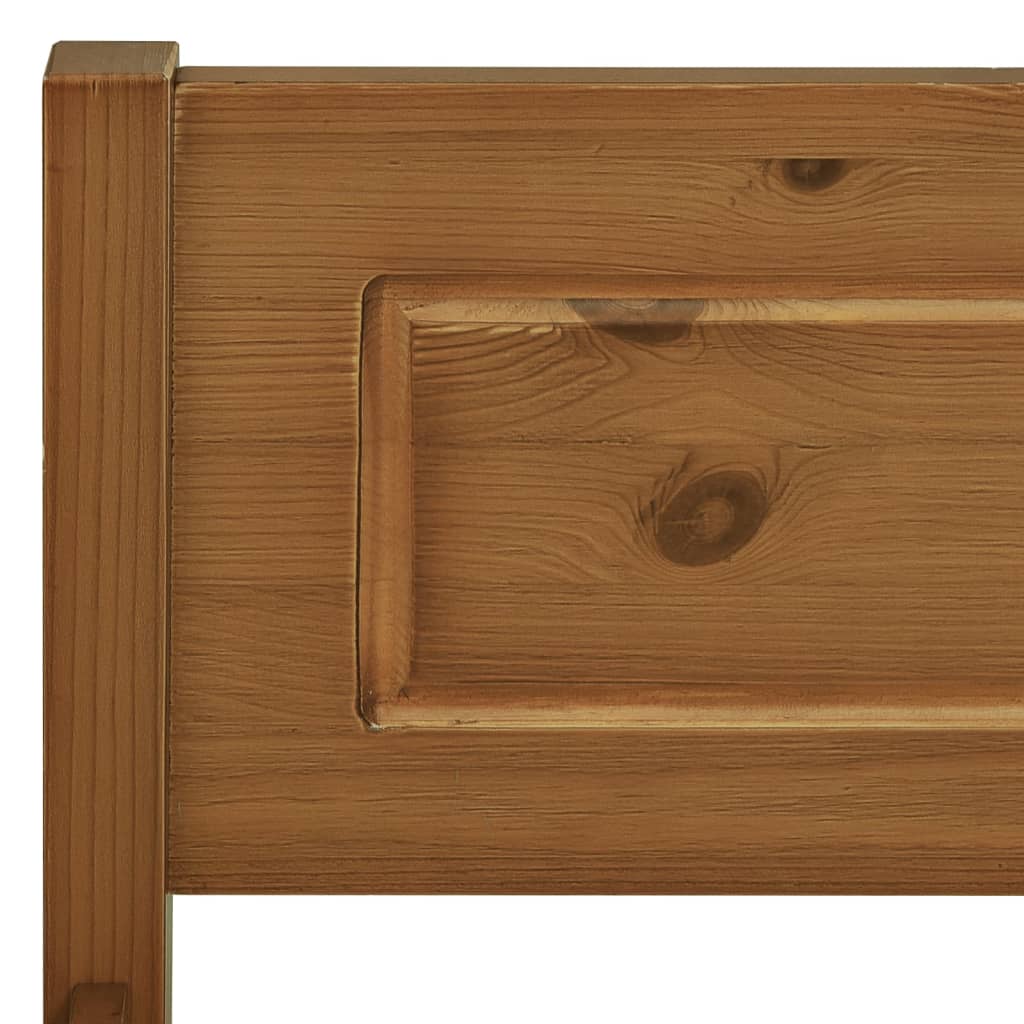 vidaXL Bed Frame Solid Pinewood Honey Brown 180x200 cm Super King