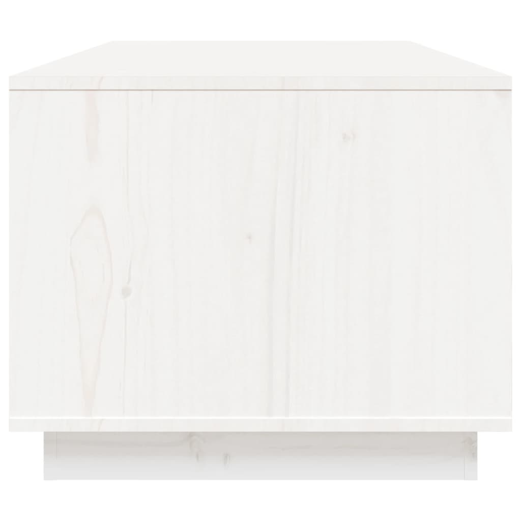 vidaXL Coffee Table White 100x50x41 cm Solid Wood Pine