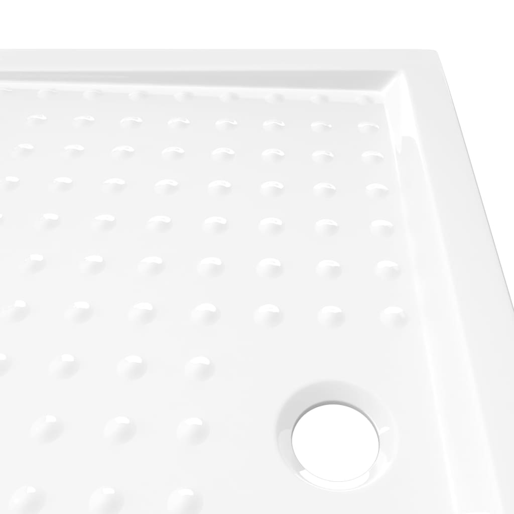 vidaXL Shower Base Tray with Dots White 80x100x4 cm ABS