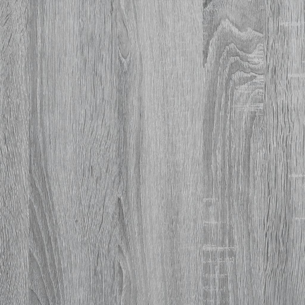 vidaXL Bed Frame Grey Sonoma 160x200 cm Engineered Wood