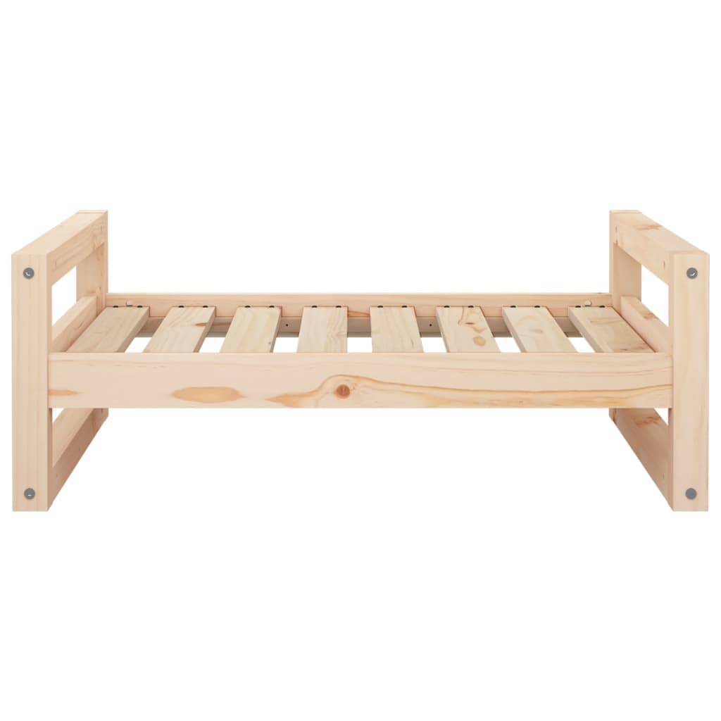 vidaXL Dog Bed 75.5x55.5x28 cm Solid Pine Wood
