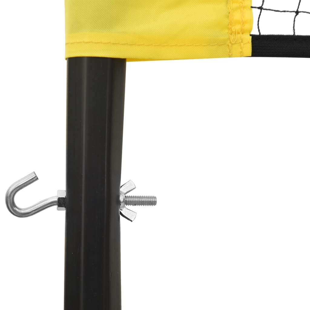 vidaXL Volleyball Net Yellow and Black 823x244 cm PE Fabric