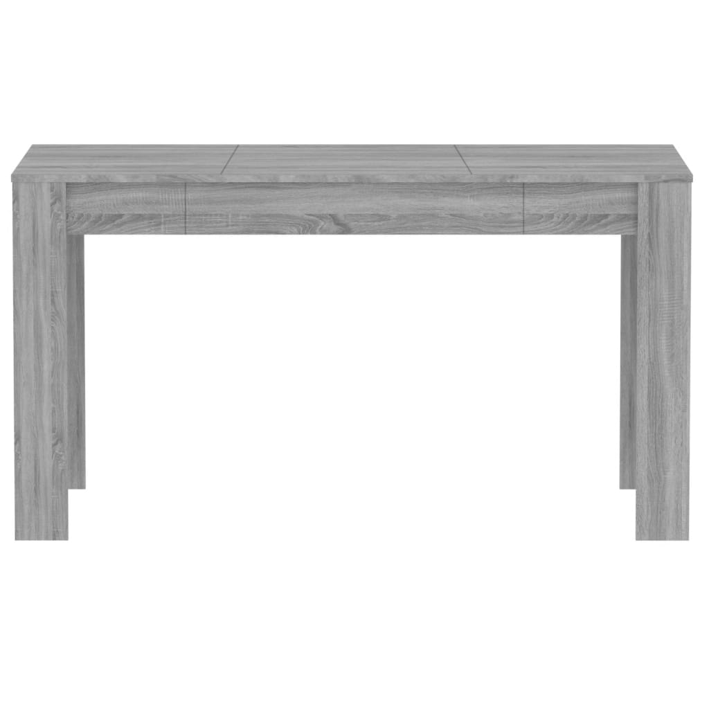 vidaXL Dining Table Grey Sonoma 140x74.5x76 cm Engineered Wood