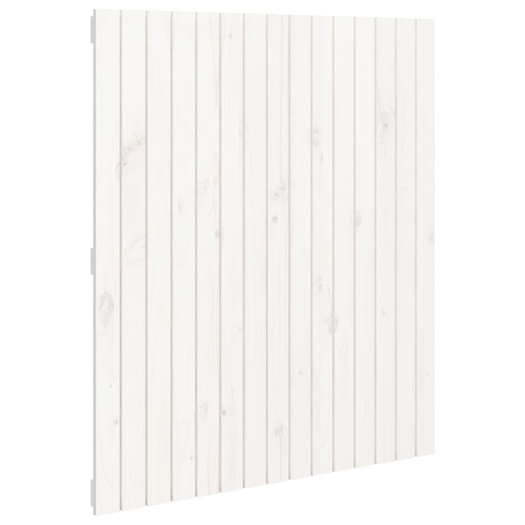 vidaXL Wall Headboard White 95.5x3x110 cm Solid Wood Pine