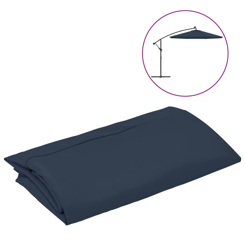 vidaXL Replacement Fabric for Cantilever Umbrella Blue 300 cm