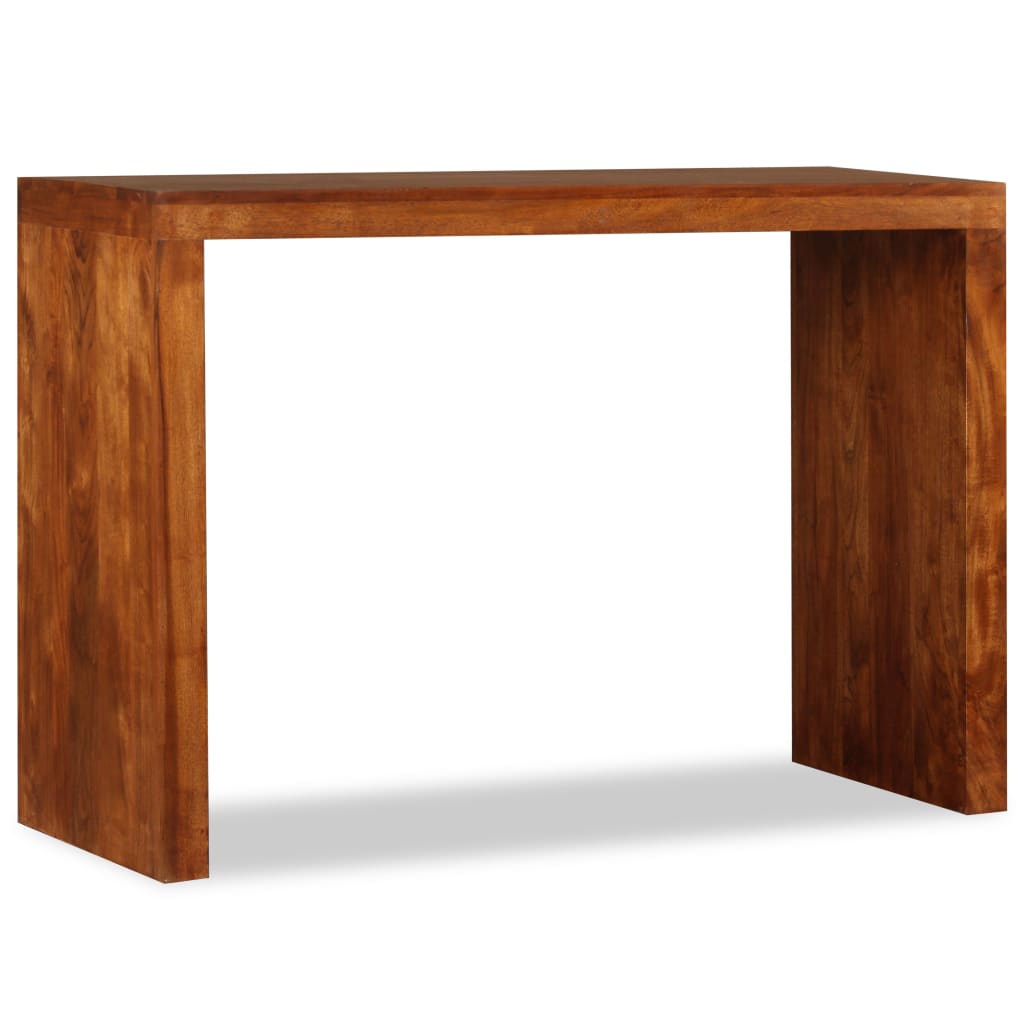 vidaXL Console Table Solid Wood with Honey Finish 110x40x76 cm
