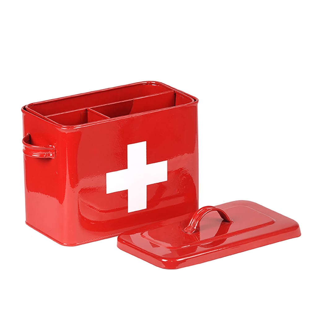 LABEL51 First Aid Box 30x14x21 cm Red