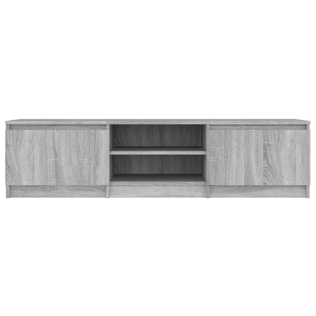 vidaXL TV Cabinet Grey Sonoma 140x40x35.5 cm Engineered Wood