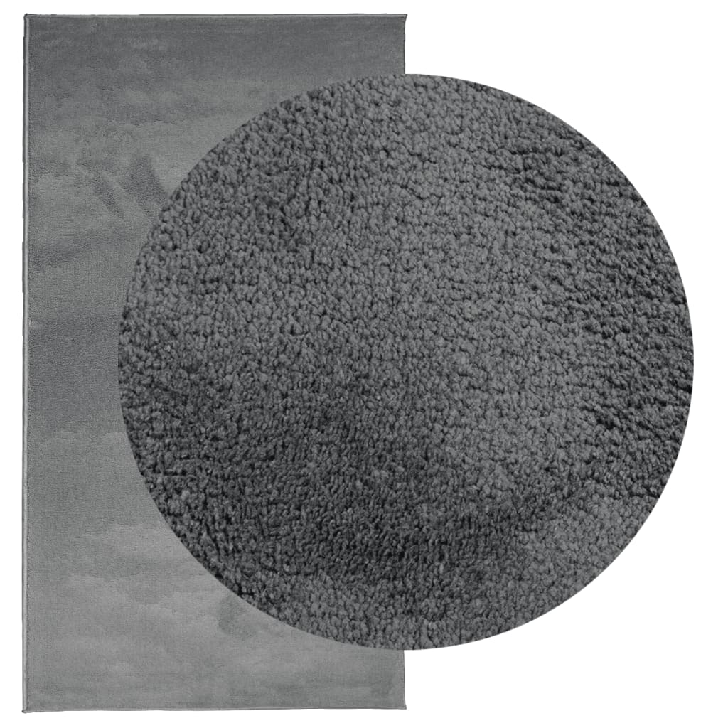 vidaXL Rug OVIEDO Short Pile Anthracite 80x150 cm