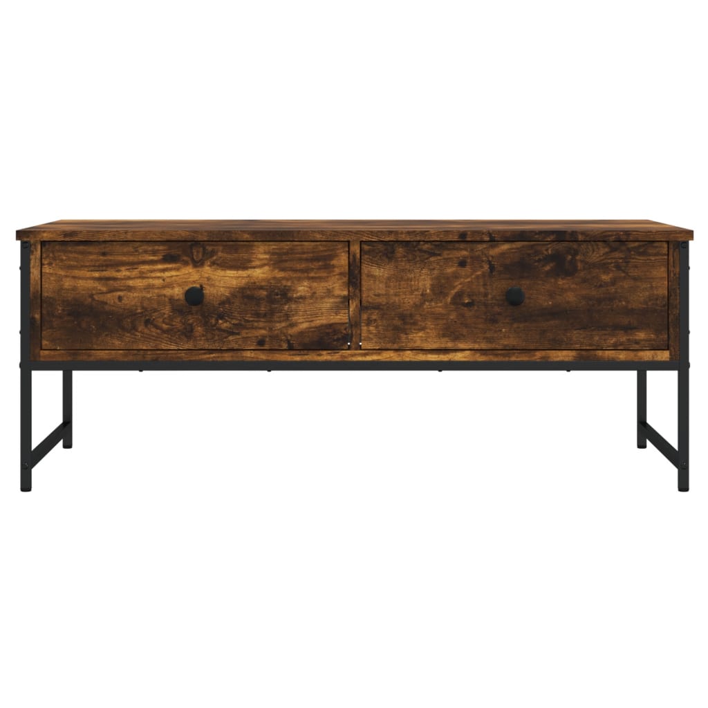 vidaXL Coffee Table Smoked Oak 101x49x39.5 cm Engineered Wood