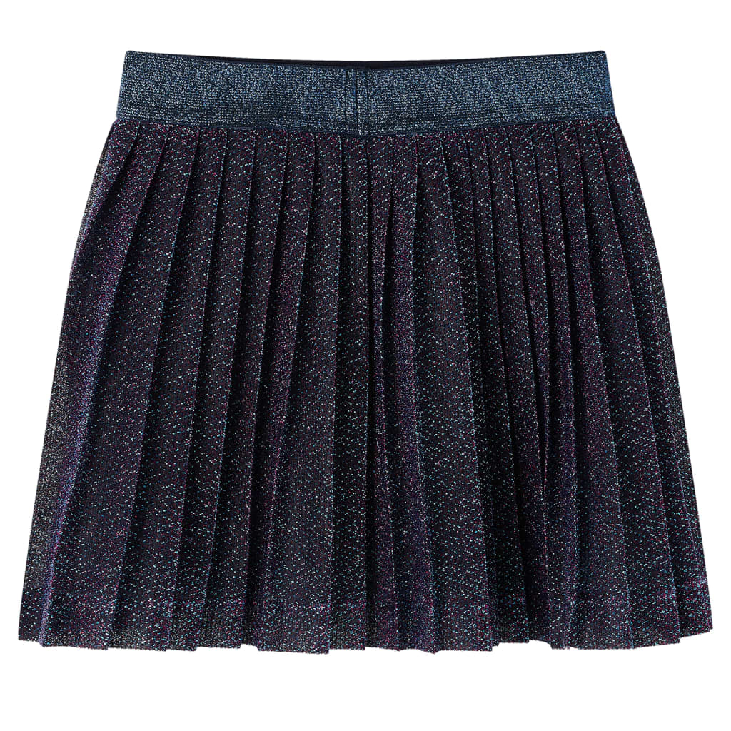 Kids' Skirt with Glitters Navy Blue 92