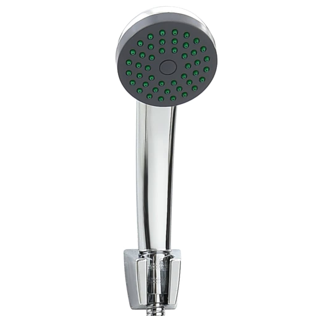 vidaXL Bathtub Shower Mixer with Hand Shower and Hose Tap Set Chrome