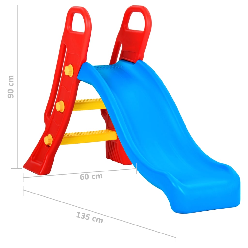 vidaXL Slide for Children Foldable 135 cm Multicolour