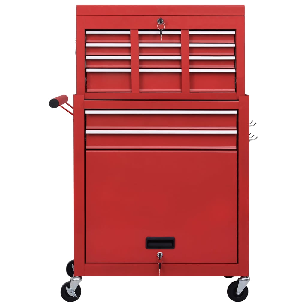 vidaXL Tool Trolley with Tools 7 Layers
