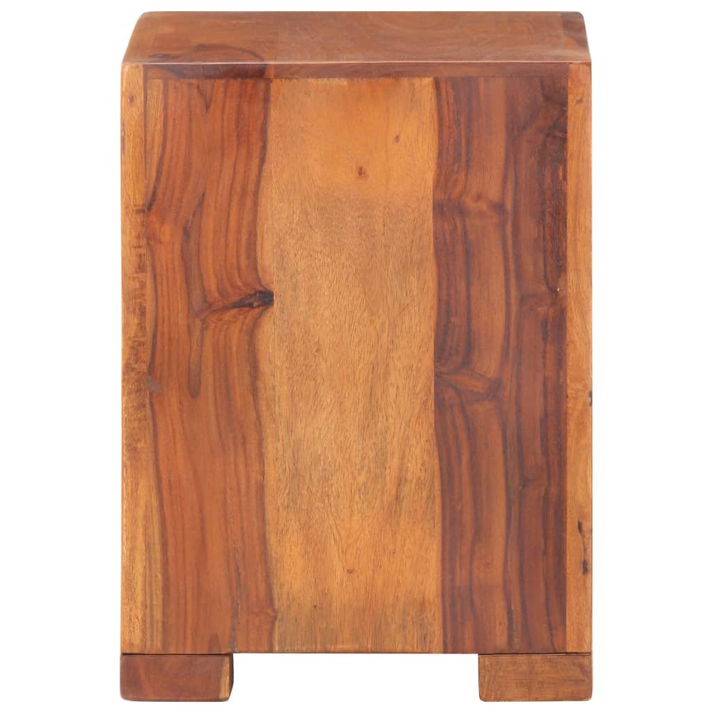 vidaXL Side Table 37x29x40 cm Solid Sheesham Wood