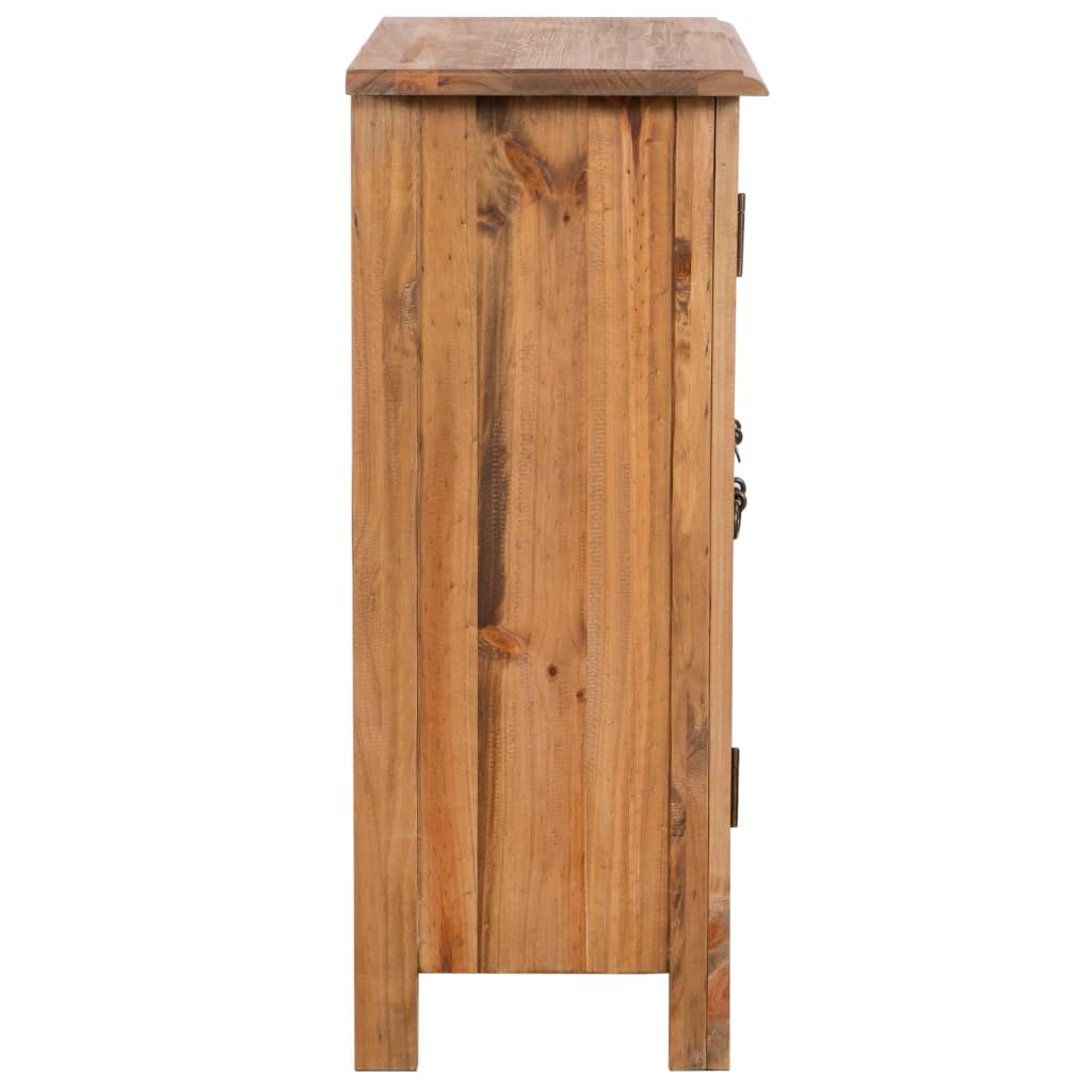vidaXL Bathroom Side Cabinet Solid Pinewood 59x32x80 cm
