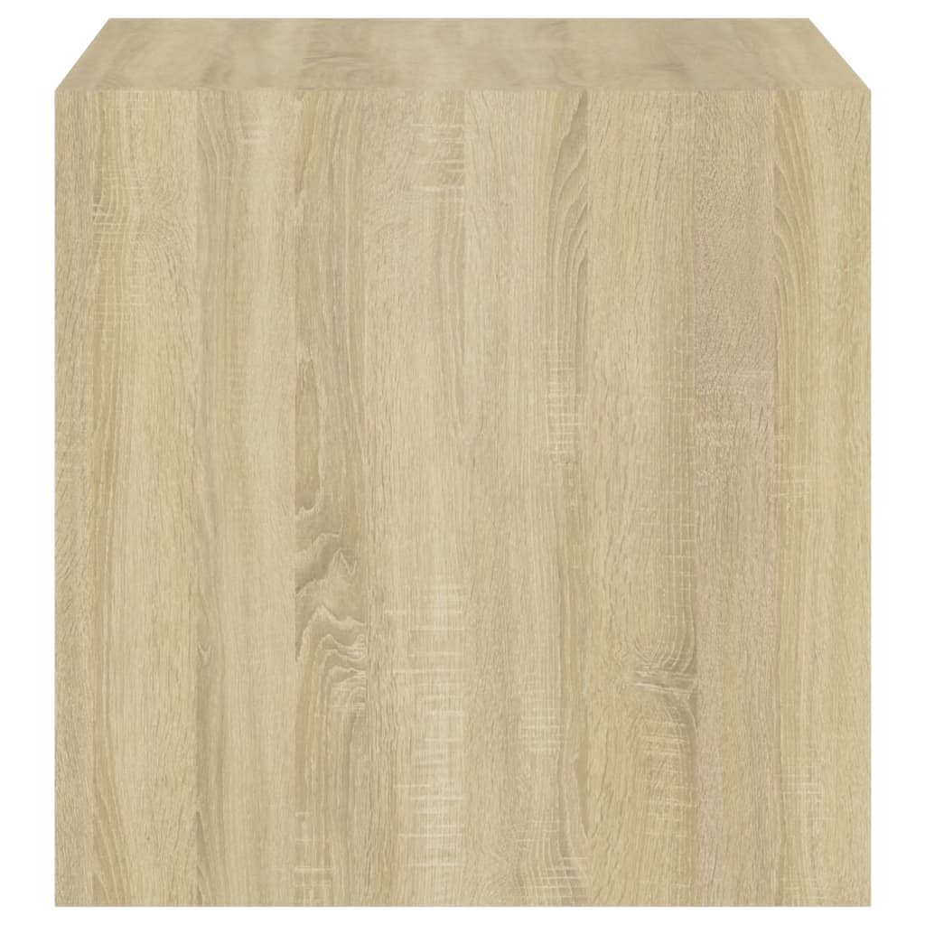 vidaXL Wall Cabinet White and Sonoma Oak 37x37x37 cm Engineered Wood