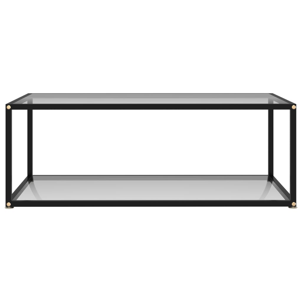 vidaXL Coffee Table Transparent 100x50x35 cm Tempered Glass