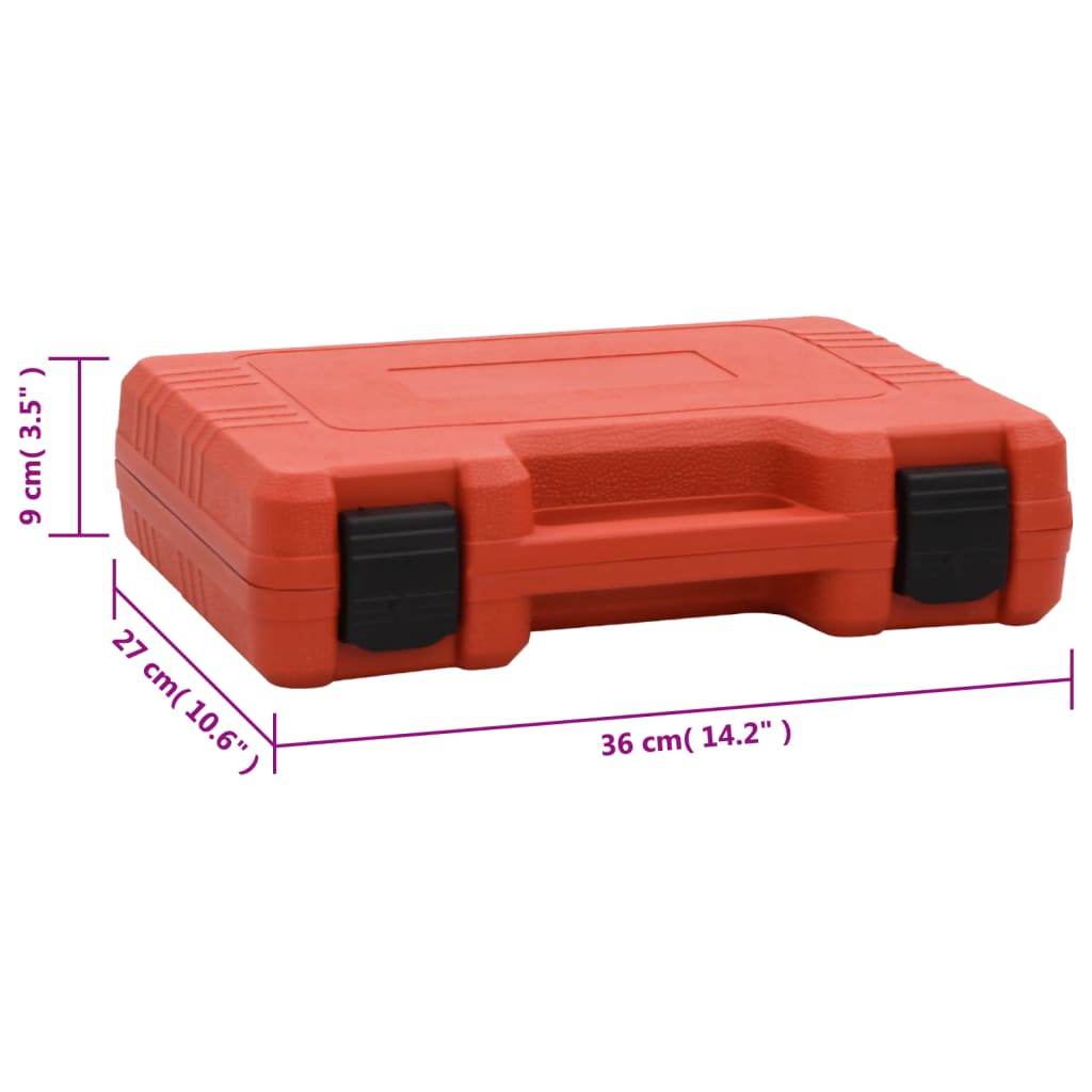 vidaXL Air Conditioning Leak Detector Kit Red 36x27x9 cm