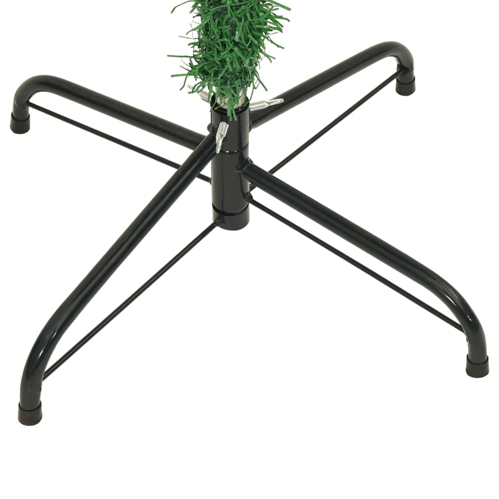 vidaXL Upside-down Artificial Christmas Tree with Stand Green 210 cm