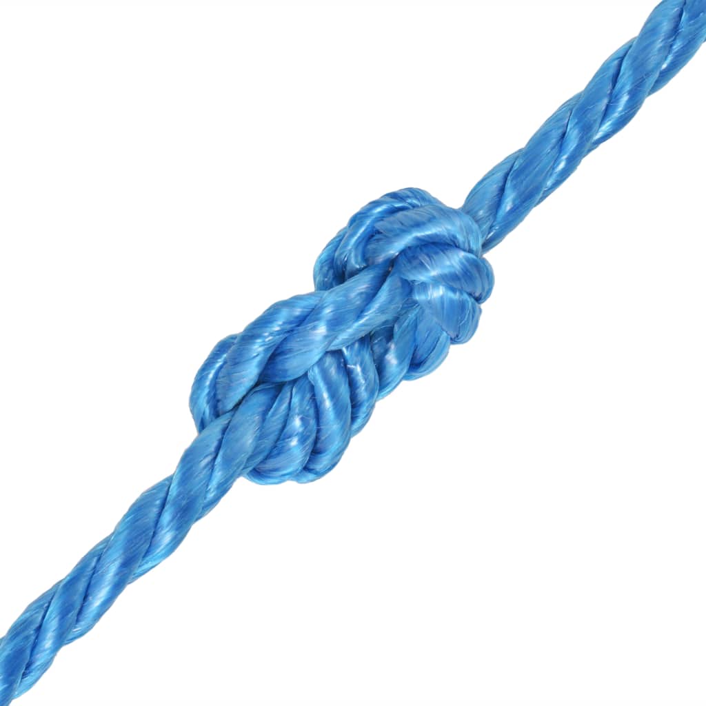 vidaXL Twisted Rope Polypropylene 16 mm 100 m Blue