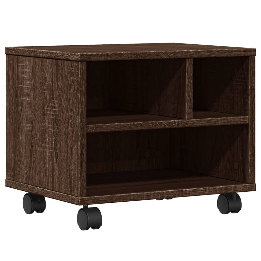 VIDAXL - Supporto Per Stampante Con Ruote Rovere Sonoma 41x 840613