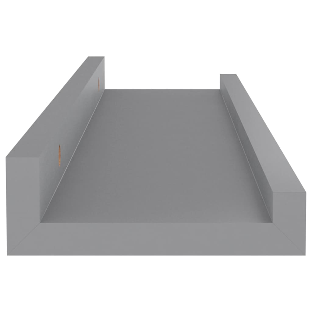 vidaXL Wall Shelves 4 pcs Grey 40x9x3 cm
