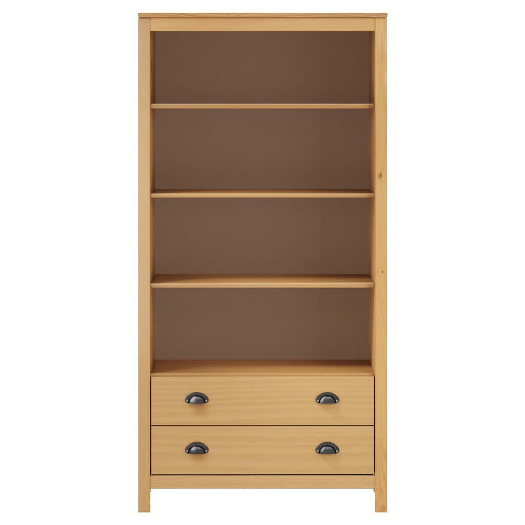 vidaXL Bookcase Hill Honey Brown 85x37x170.5 cm Solid Pine Wood