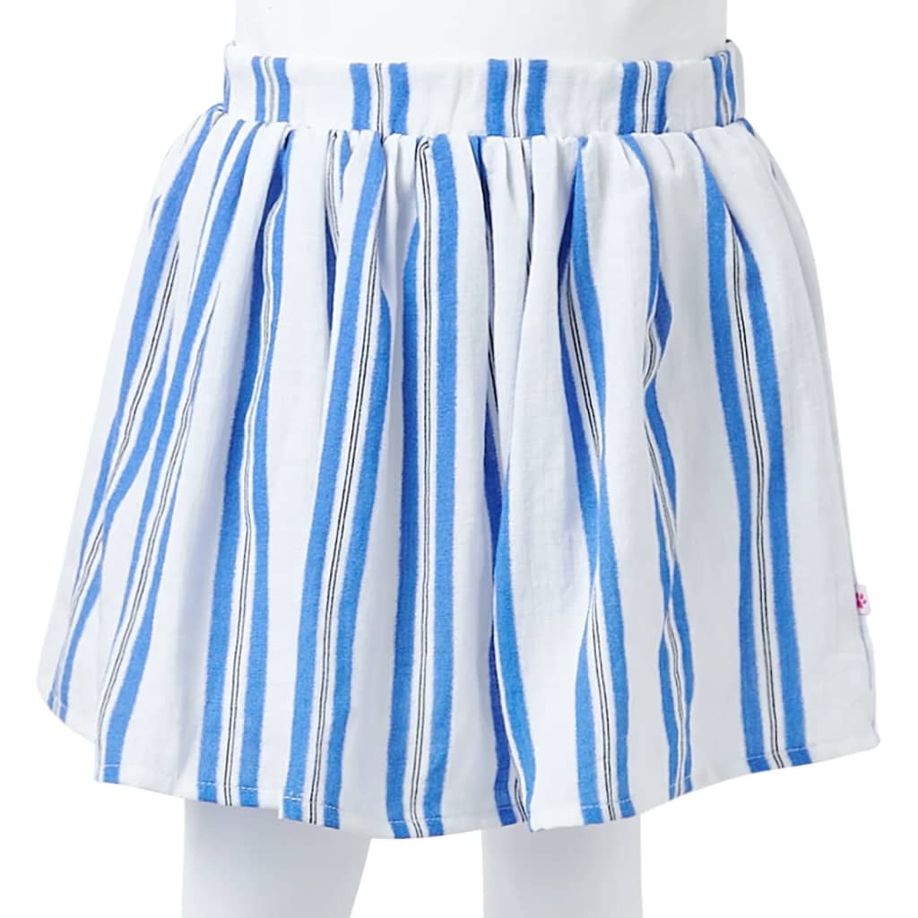 Kids' Skirt Cobalt Blue and White 92