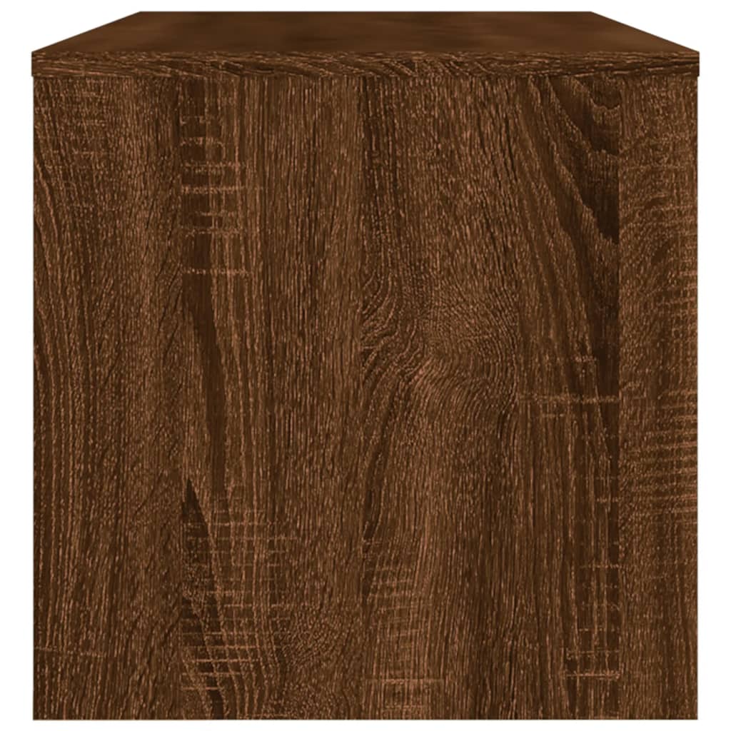 vidaXL TV Cabinet Brown Oak 120x34x37 cm Engineered Wood