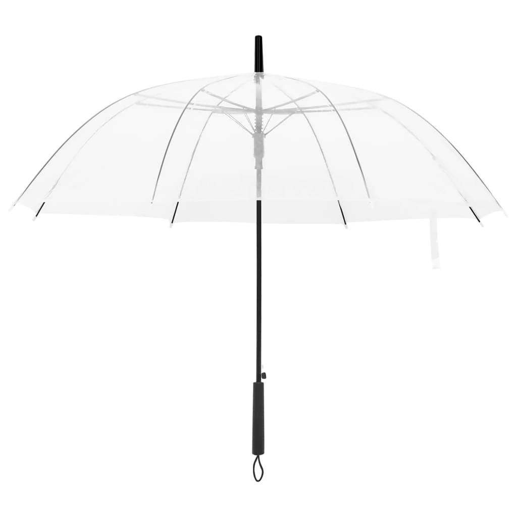 vidaXL Umbrella Transparent 100cm