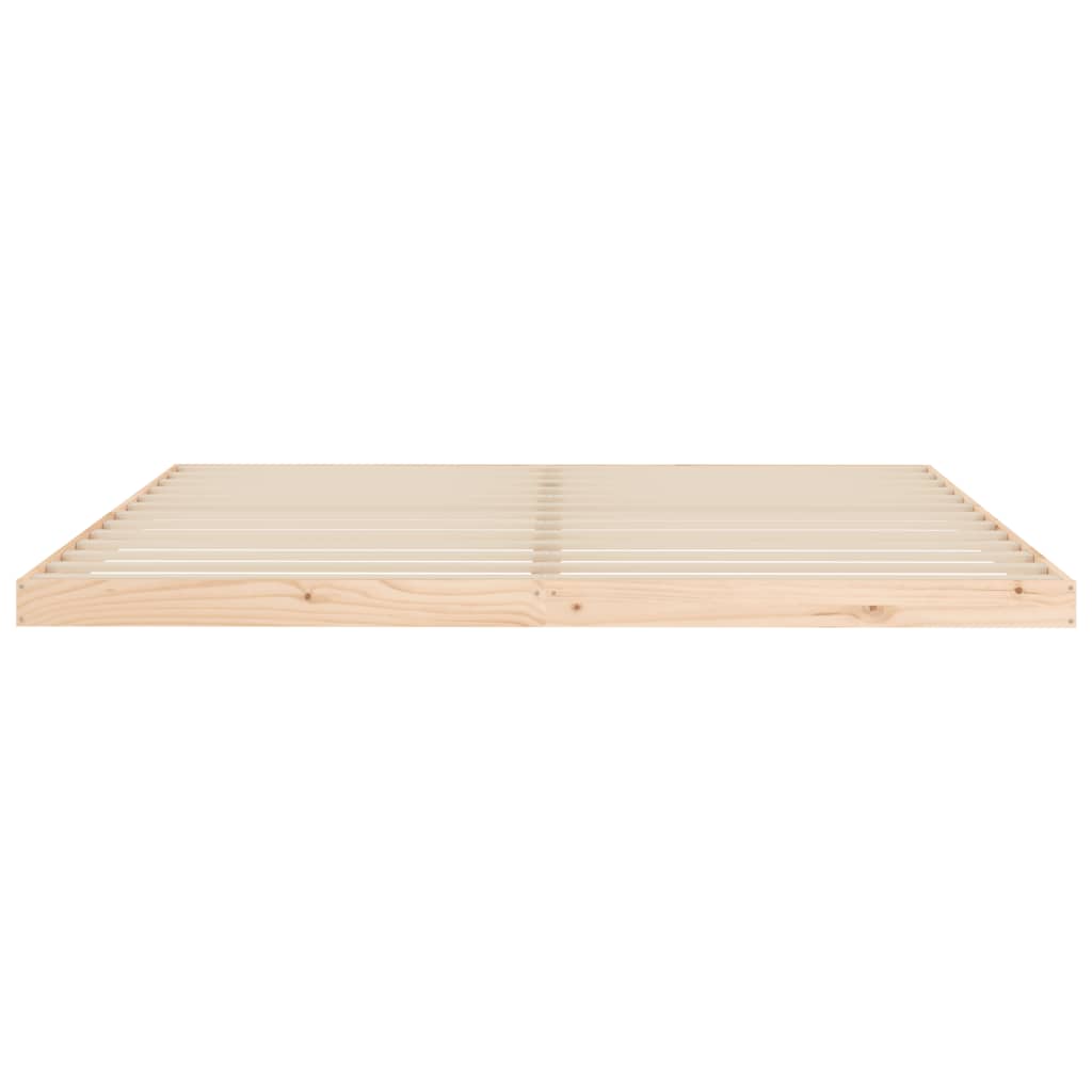 vidaXL Bed Frame 200x200 cm Solid Wood Pine