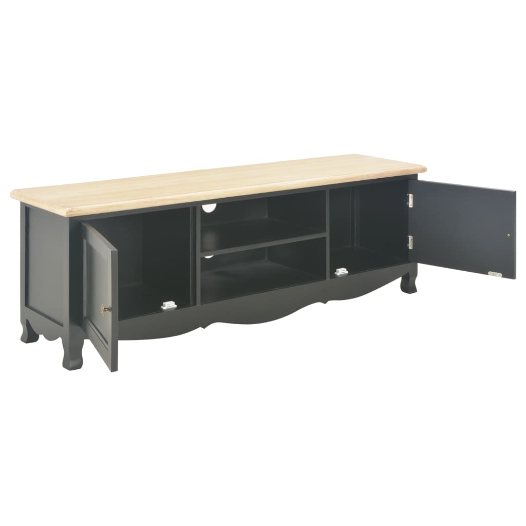 vidaXL TV Cabinet Black 120x30x40 cm Wood