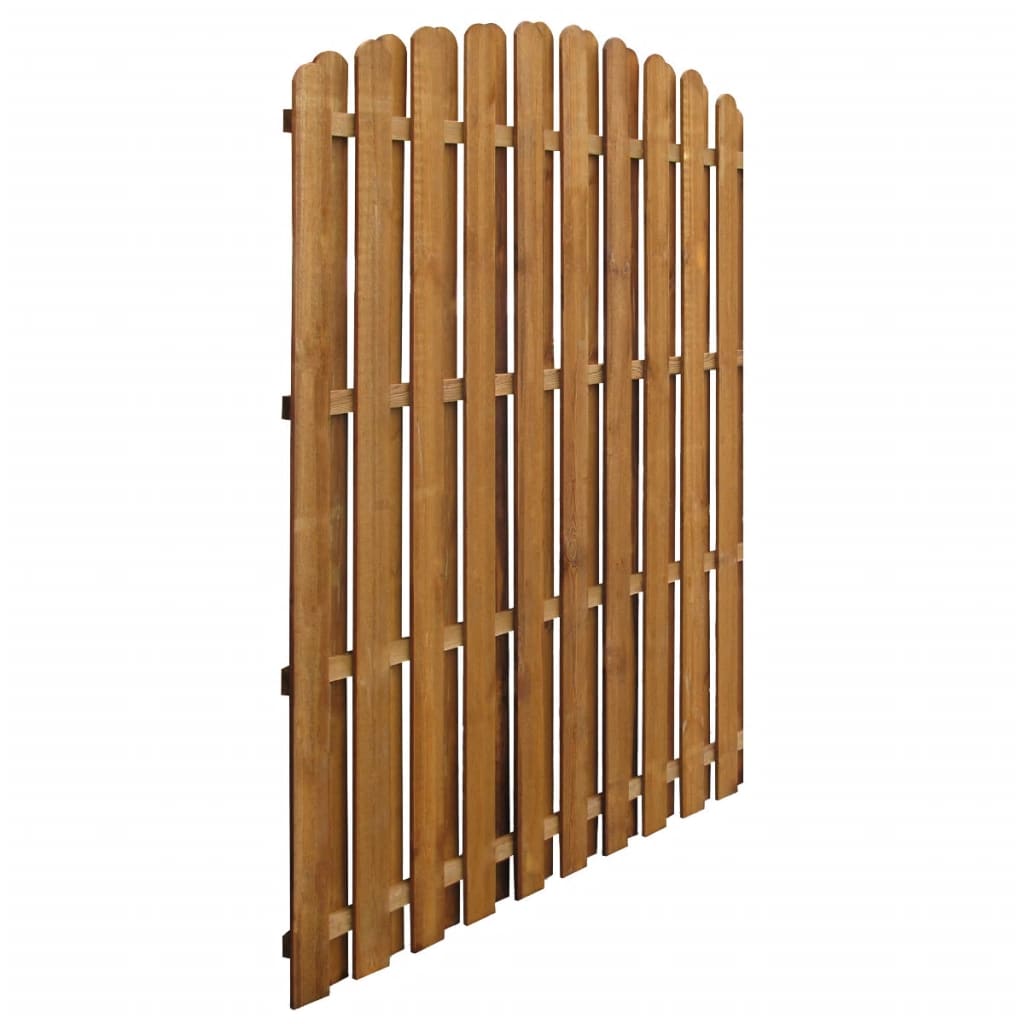 vidaXL Hit and Miss Fence Panel Impregnated Pinewood 170x(156-170) cm