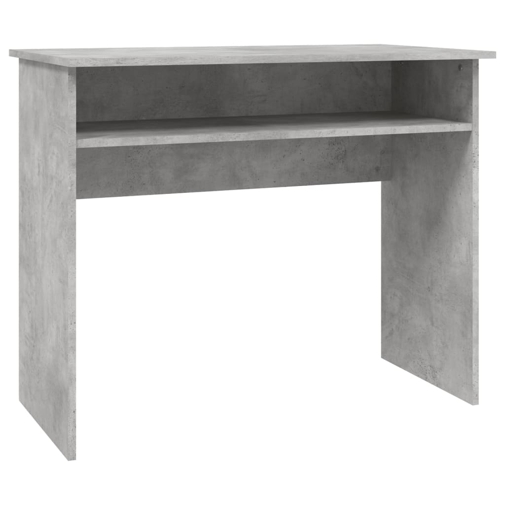 vidaXL Desk Concrete Grey 90x50x74 cm Engineered Wood