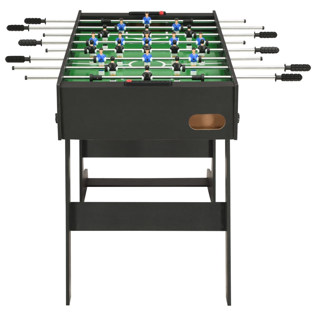 vidaXL Folding Football Table 121x61x80 cm Black