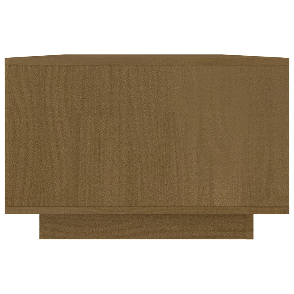 vidaXL Coffee Table Honey Brown 110x50x33.5 cm Solid Pinewood